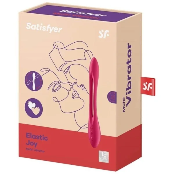 Elastic Joy Multi Vibrator Rot von Satisfyer Vibrator kaufen | Fesselliebe
