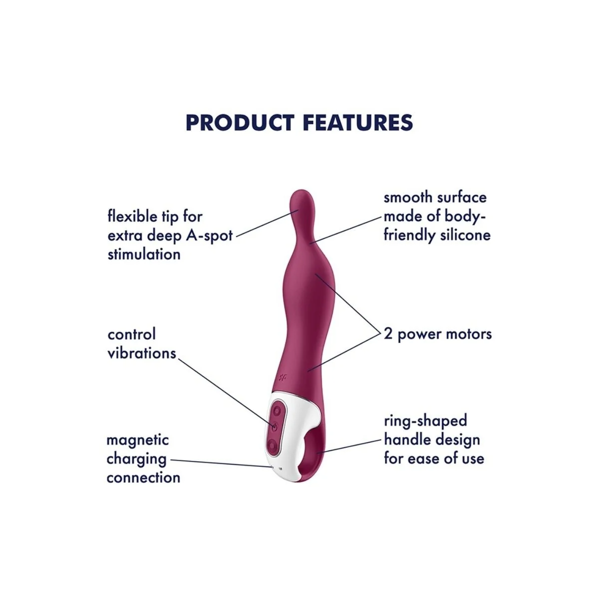 Amazing 1 Aspot Vibrator Beere von Satisfyer Vibrator kaufen | Fesselliebe