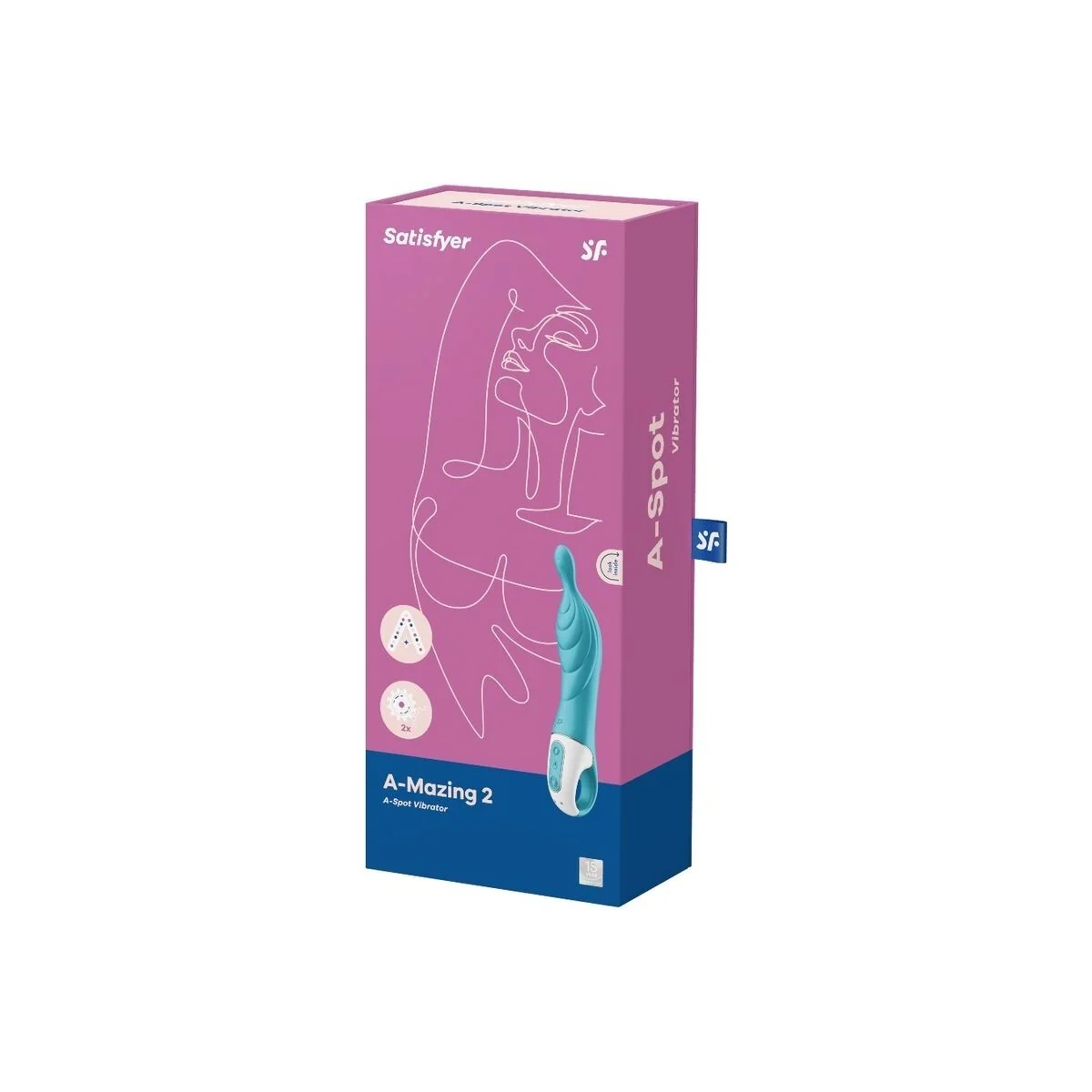 Amazing 2 Aspot Vibrator Türkis von Satisfyer Vibrator kaufen | Fesselliebe