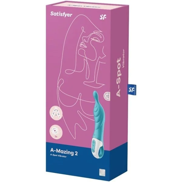 Amazing 2 Aspot Vibrator Türkis von Satisfyer Vibrator kaufen | Fesselliebe
