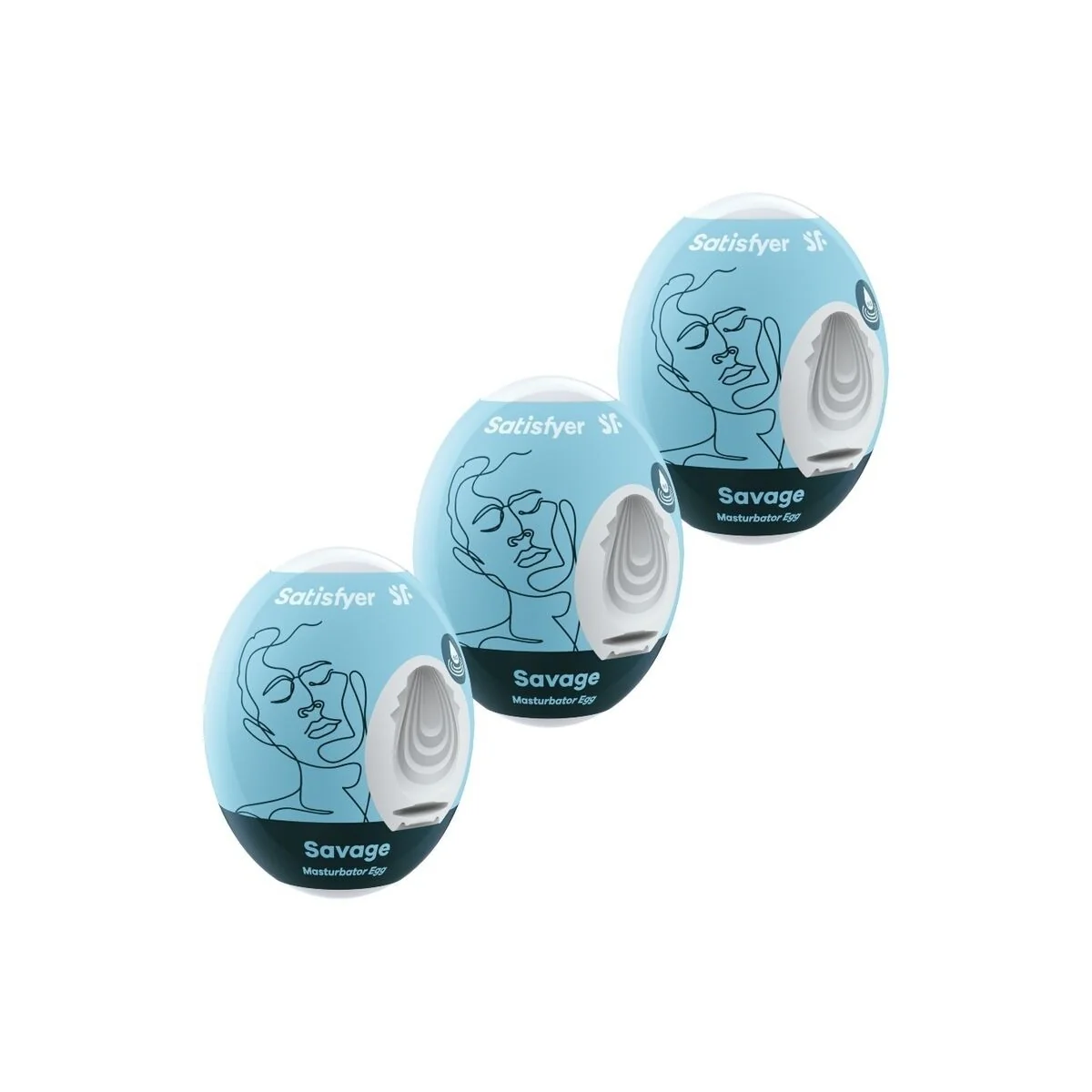 3 Masturbator Eier Savage von Satisfyer Eggs kaufen | Fesselliebe