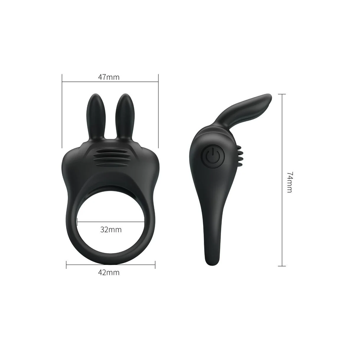 Davion Rabbit Vibratorring von Pretty Love kaufen | Fesselliebe
