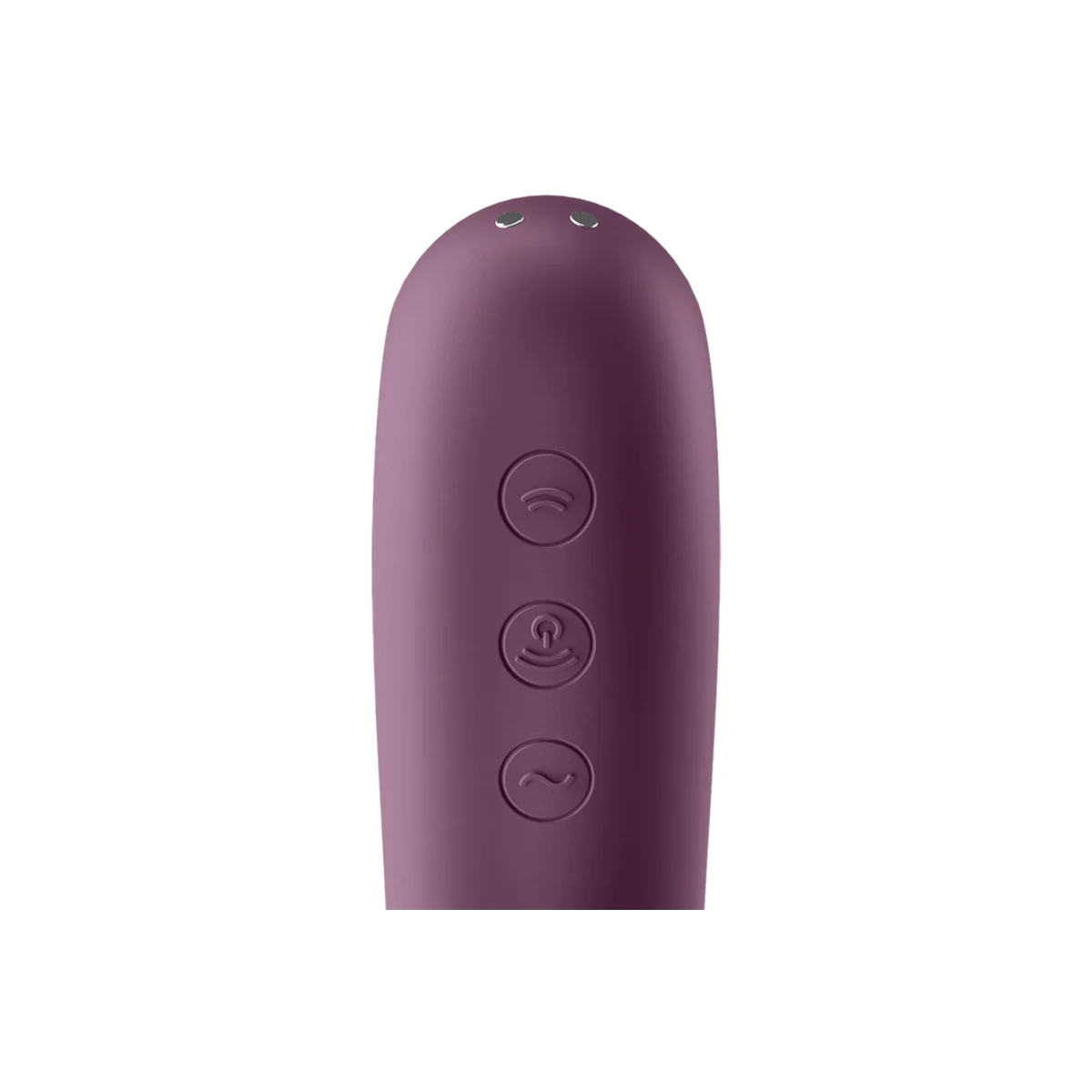 Dual Kiss Air Pulse Vibrator Weinrot von Satisfyer Air Pulse kaufen | Fesselliebe