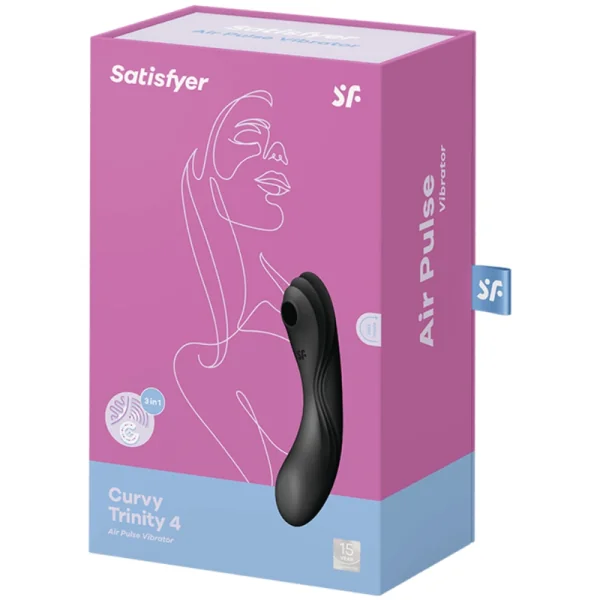 Curvy Trinity 4 Air Pulse Vibrator Schwarz von Satisfyer Air Pulse kaufen | Fesselliebe