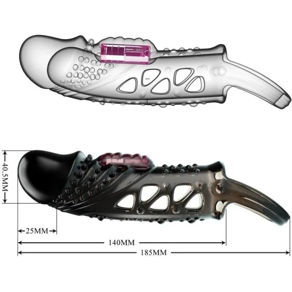 Cecelia Schwarze Penishülse von Pretty Love kaufen | Fesselliebe