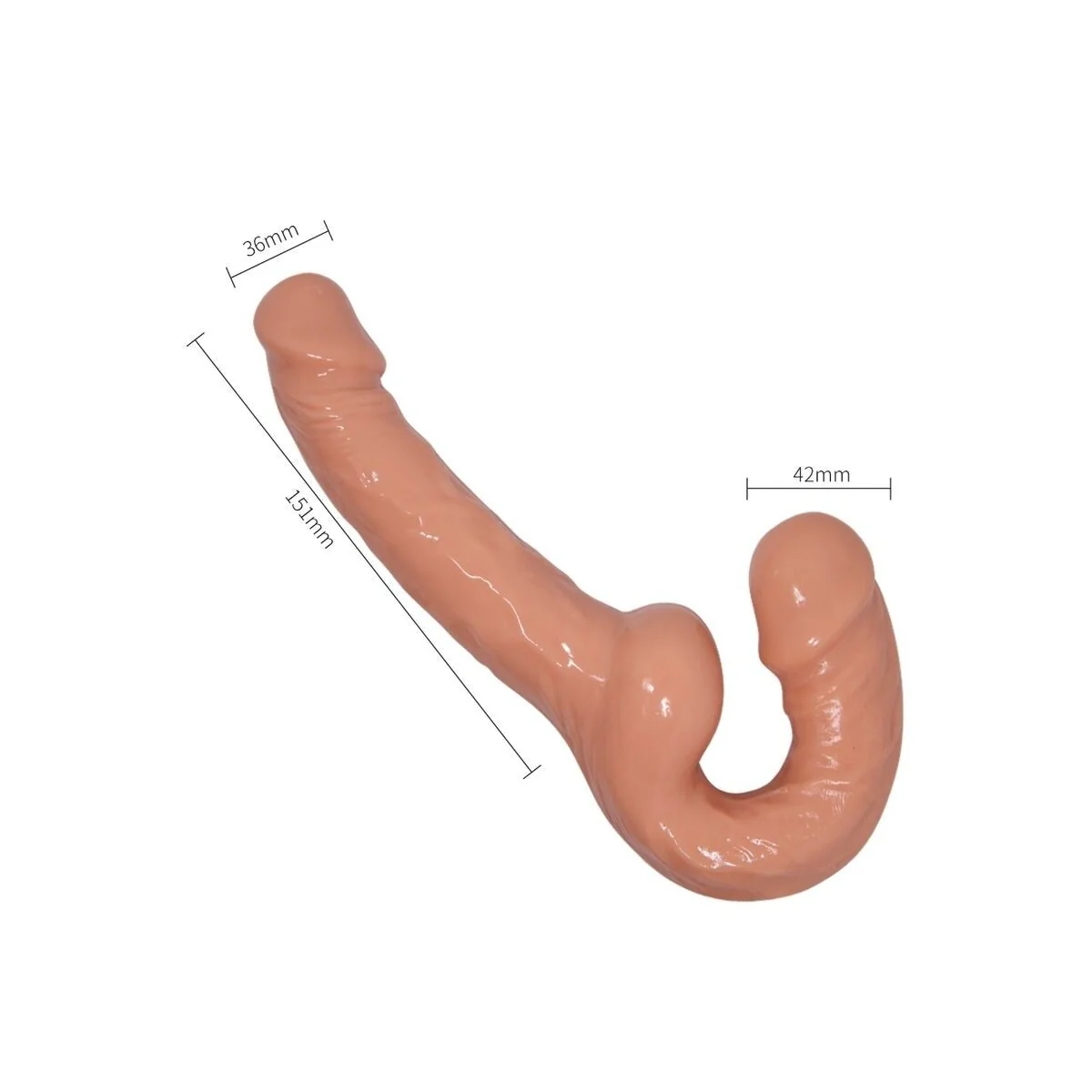 Ultra Leidenschaftlicher Gurtdildo mit Gurt ohne Unterstützung von Baile Harness Collection kaufen | Fesselliebe