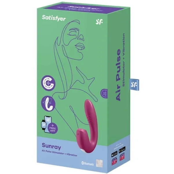 Sunray Stimulator und Vibrator App Rot von Satisfyer Connect kaufen | Fesselliebe