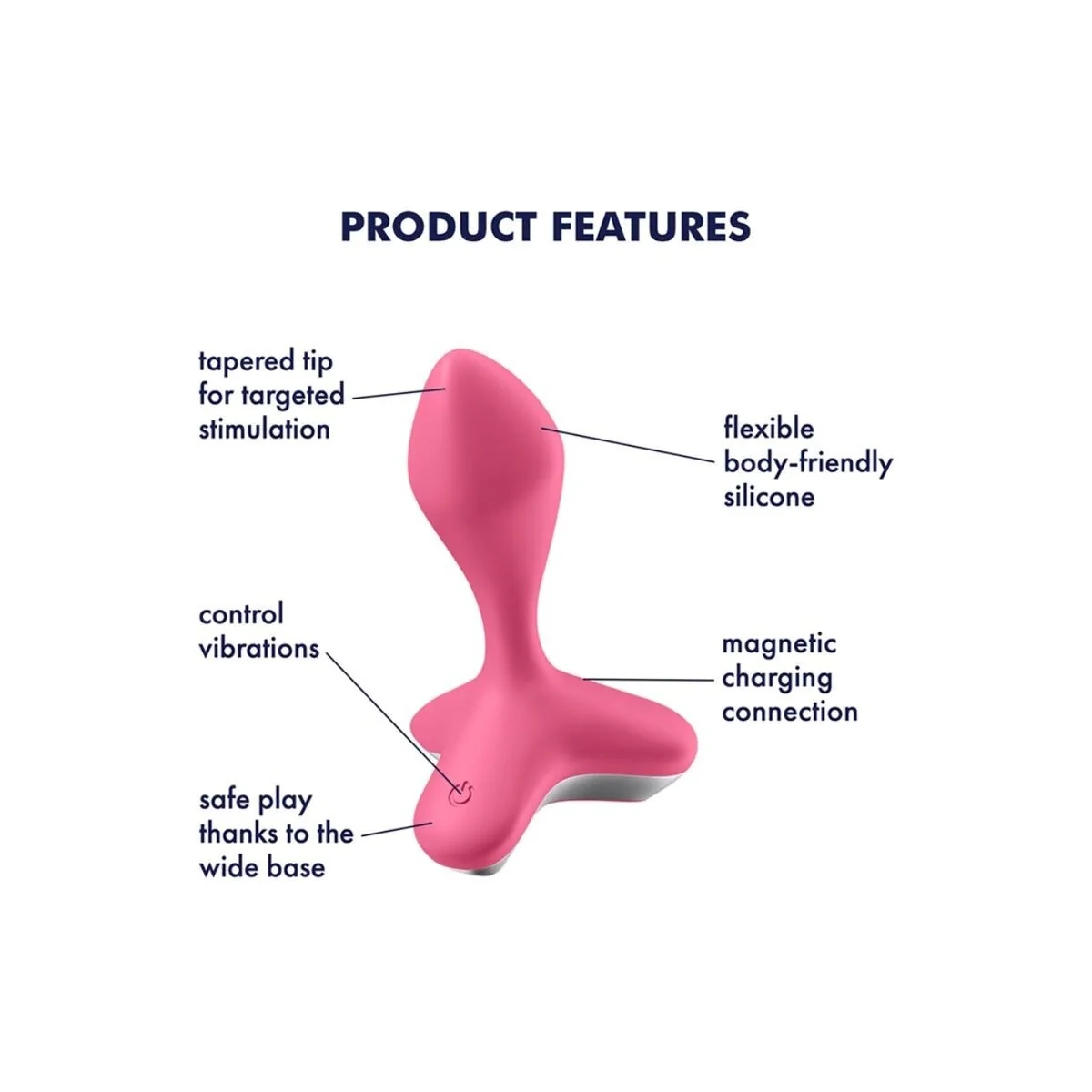 Game Changer Plug Vibrator Rosa von Satisfyer Plugs kaufen | Fesselliebe