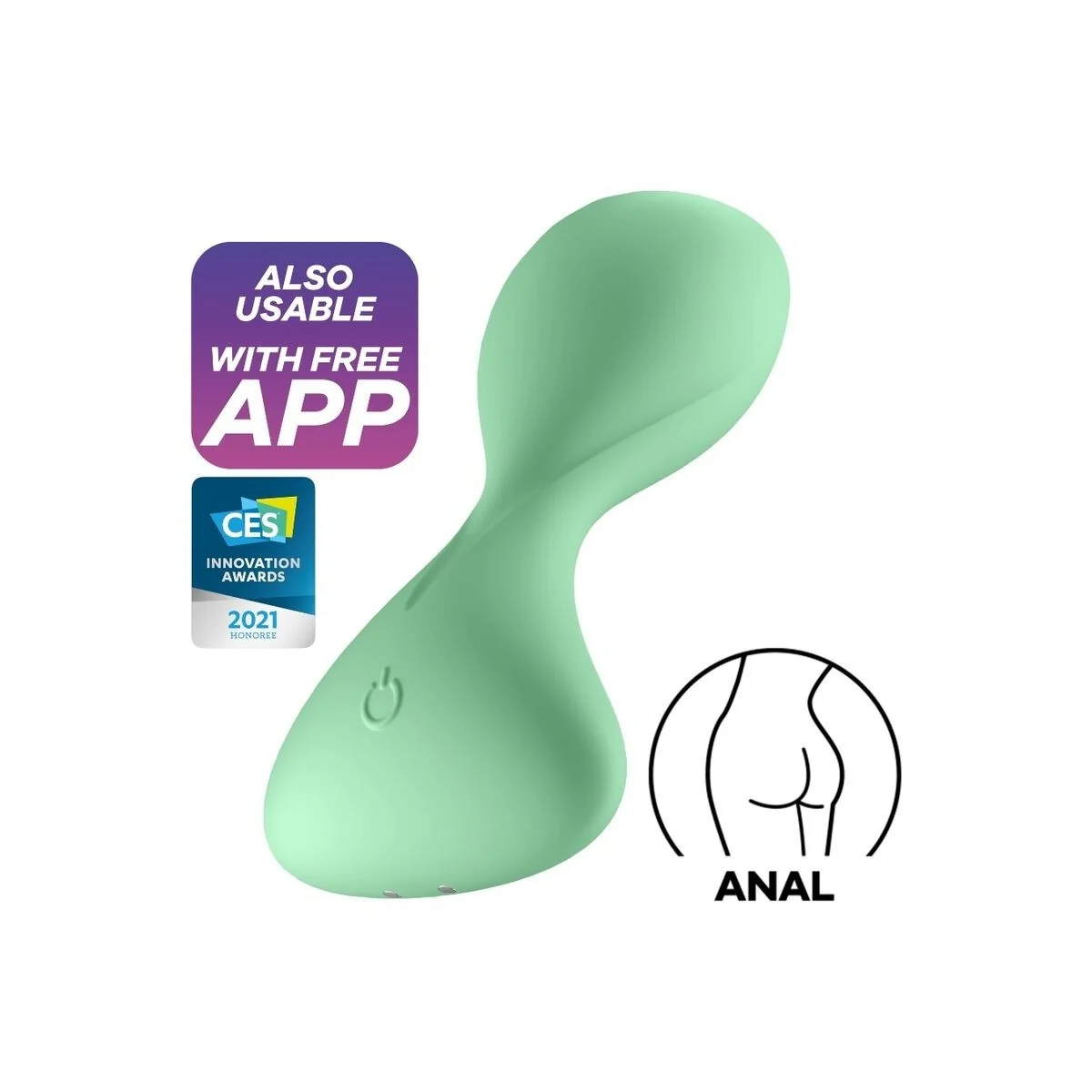 Trendsetter Vibrationsplugapp Grün von Satisfyer Connect kaufen | Fesselliebe