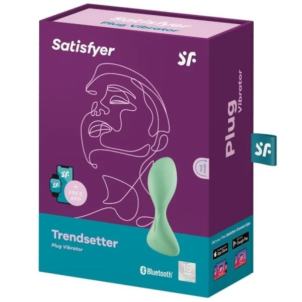 Trendsetter Vibrationsplugapp Grün von Satisfyer Connect kaufen | Fesselliebe