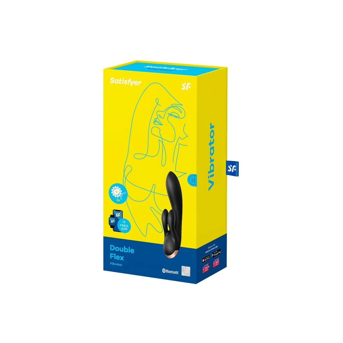 Double Flex Vibrator App Schwarz von Satisfyer Connect kaufen | Fesselliebe