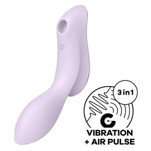 Curvy Trinity 2 Air Pulse Vibrator Lila von Satisfyer Air Pulse kaufen | Fesselliebe