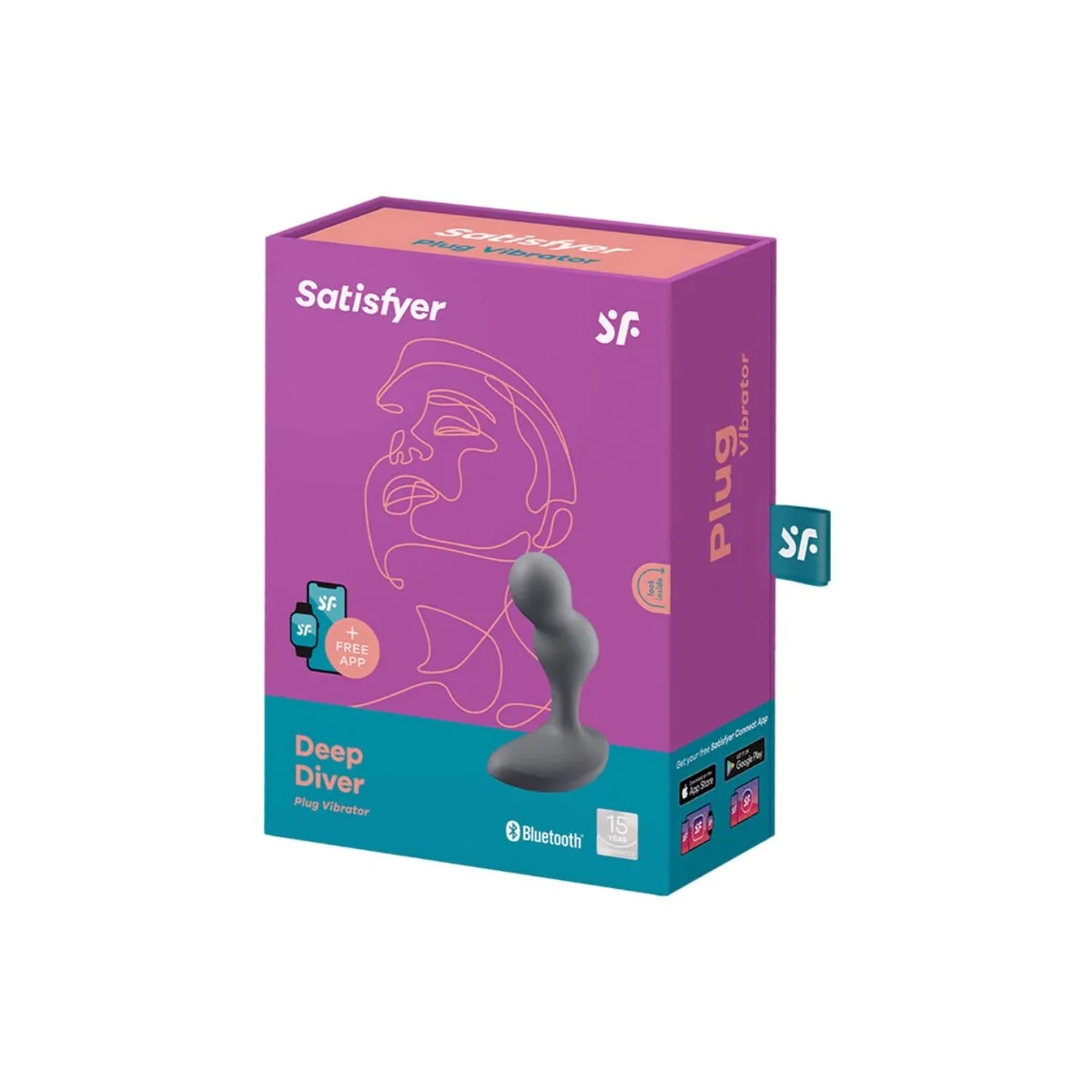 Deep Diver Vibrating Plug App Grau von Satisfyer Connect kaufen | Fesselliebe