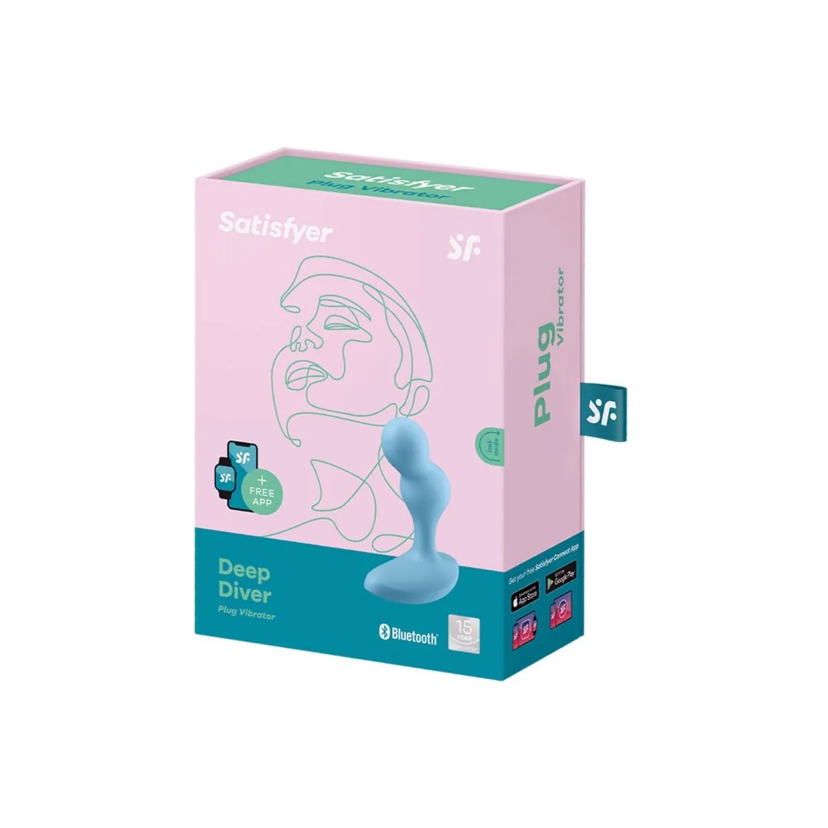 Deep Diver Vibrating Plug App Blau von Satisfyer Connect kaufen | Fesselliebe