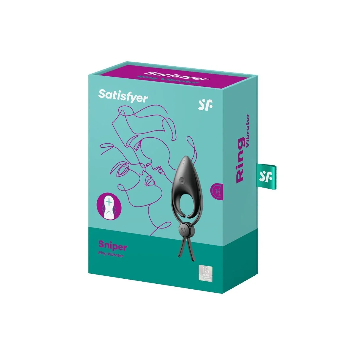 Sniper Ringvibrator Schwarz von Satisfyer Ring kaufen | Fesselliebe