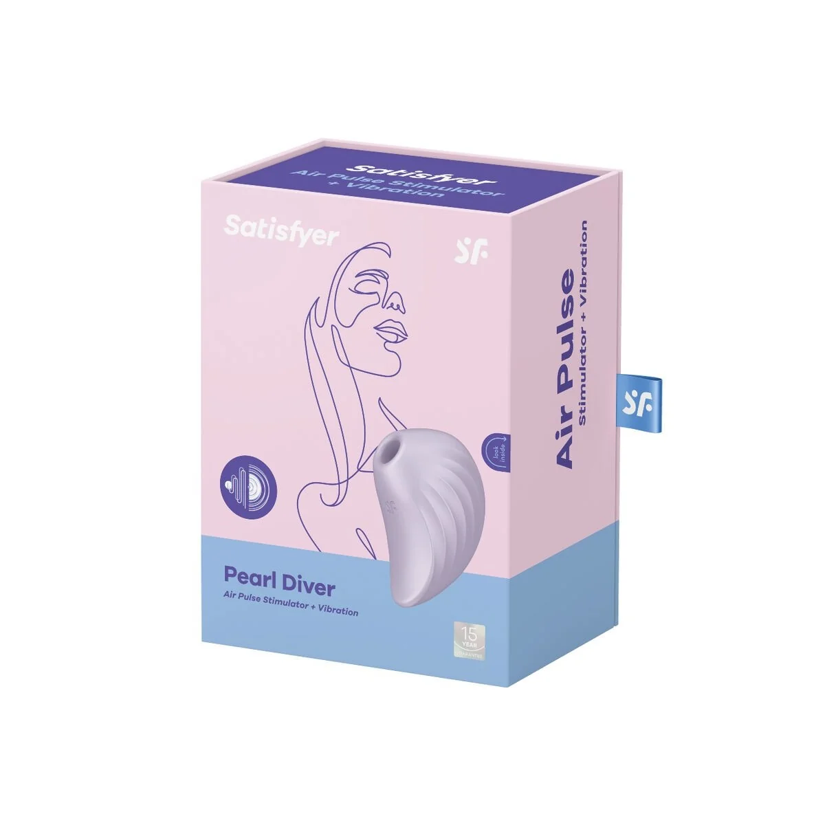 Pearl Diver Air Pulse Stimulator & Vibrator Violett von Satisfyer Air Pulse kaufen | Fesselliebe