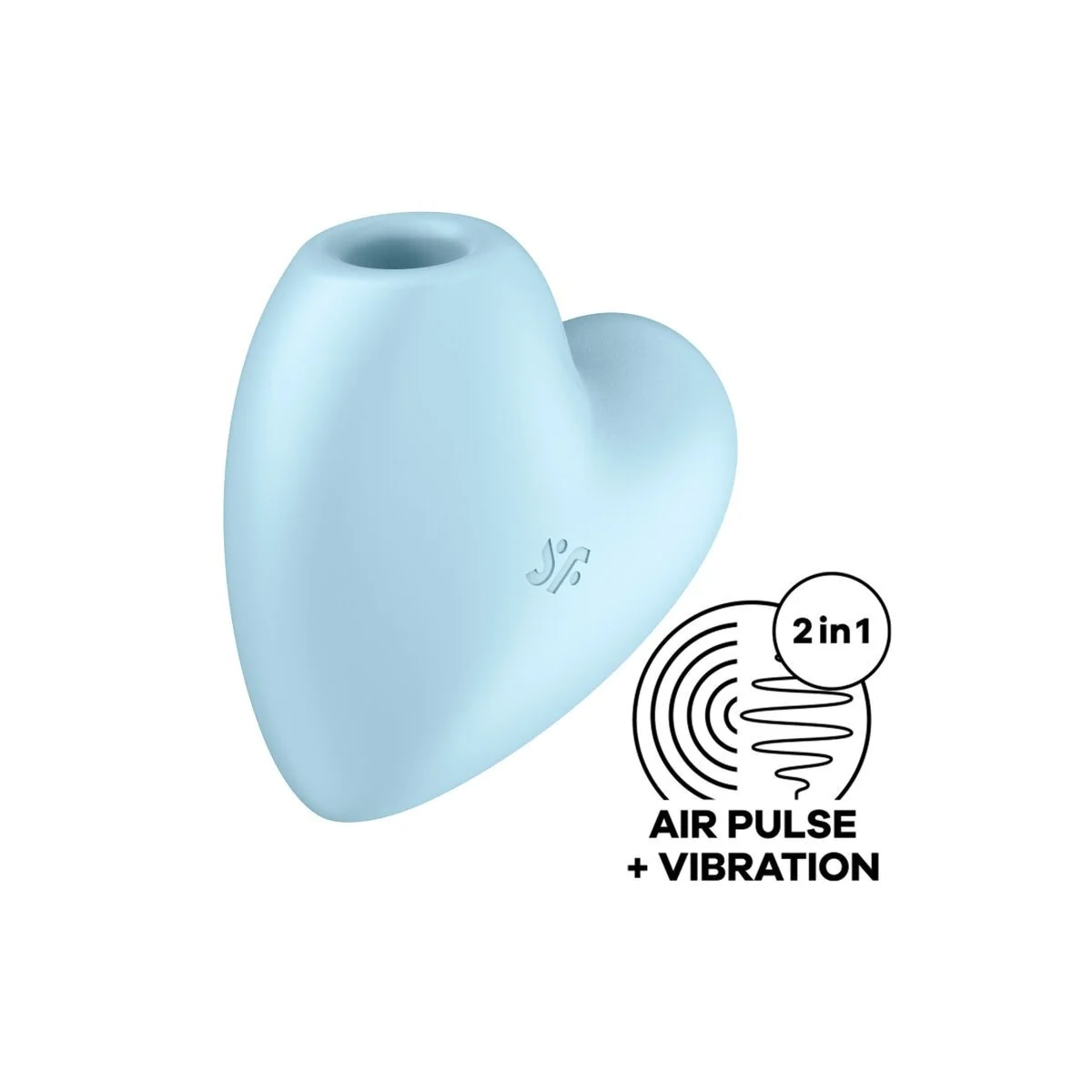 Cutie Heart Air Pulse Stimulator & Vibrator Blau von Satisfyer Air Pulse kaufen | Fesselliebe