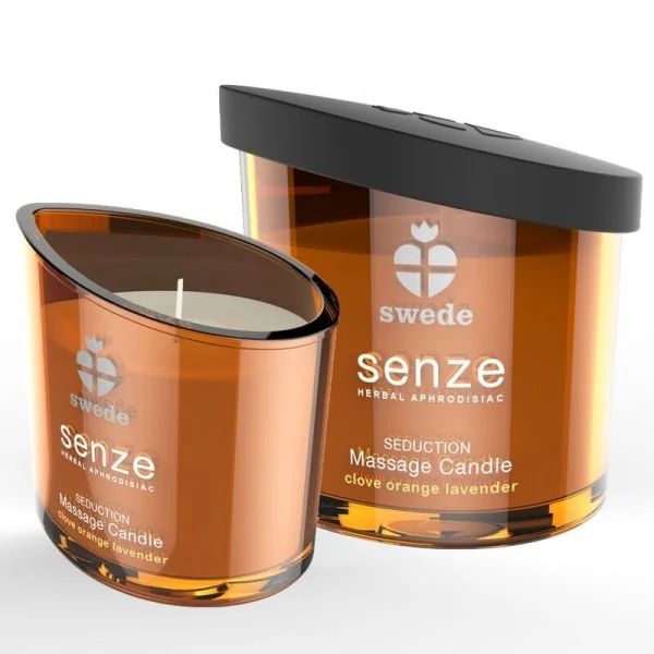 Senze Seduction Massagekerze - Nelke, Orange, Lavendel von Swede kaufen | Fesselliebe