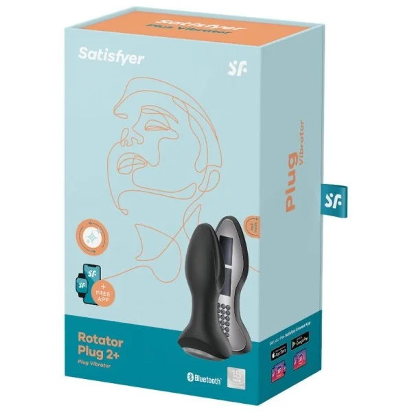 Rotator Plug 2+ Vibrierende Plugapp Schwarz von Satisfyer Connect kaufen | Fesselliebe