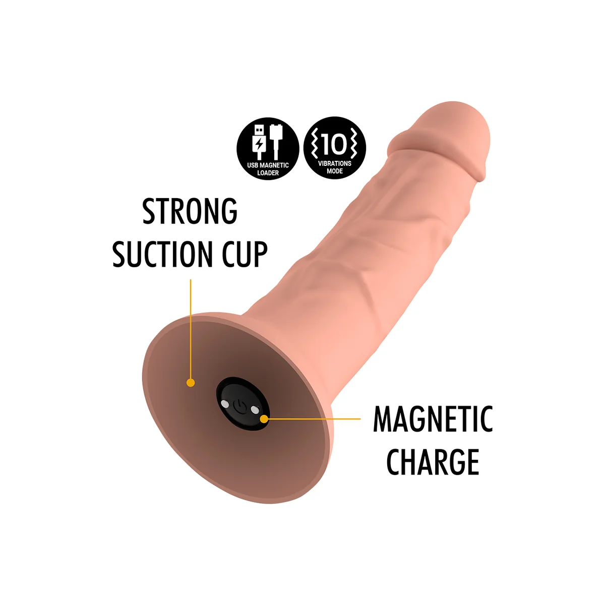 Asher Original Dildo M - Vibrator Kompatibel mit Watchme Wireless Technology von Mythology Fantasy Dildo kaufen | Fesselliebe