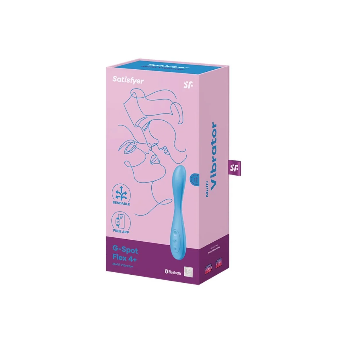 G-Spot Flex 4+ Multi Vibrator App Blau von Satisfyer Connect kaufen | Fesselliebe