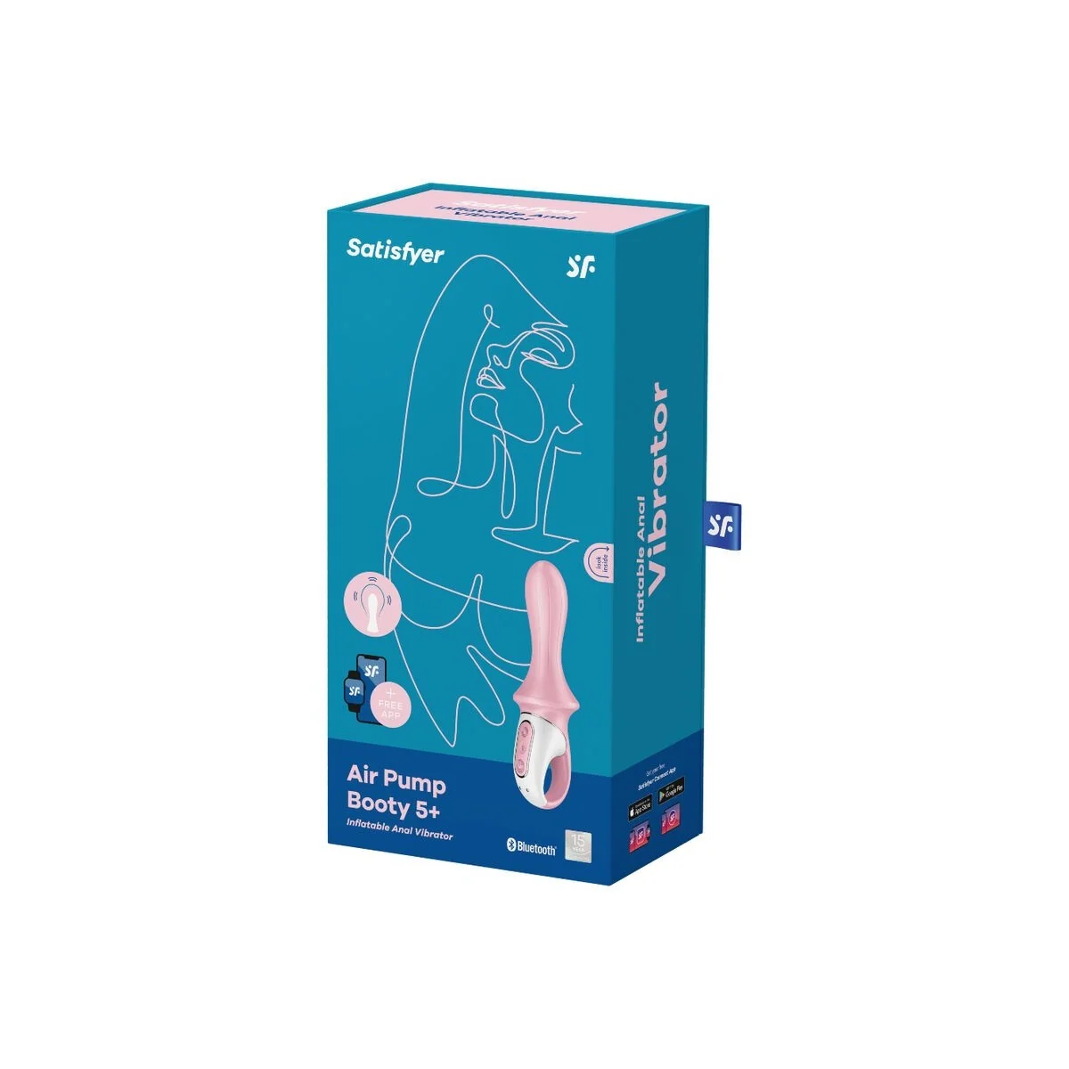 Air Pump Booty 5+ Aufblasbarer Analvibrator Rosa von Satisfyer Connect kaufen | Fesselliebe