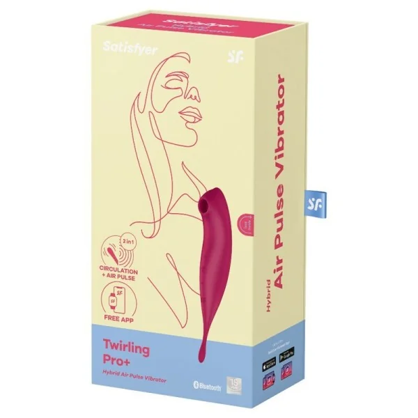 Twirling Pro+ Air Pulse Stimulator & Vibrator App Rot von Satisfyer Connect kaufen | Fesselliebe