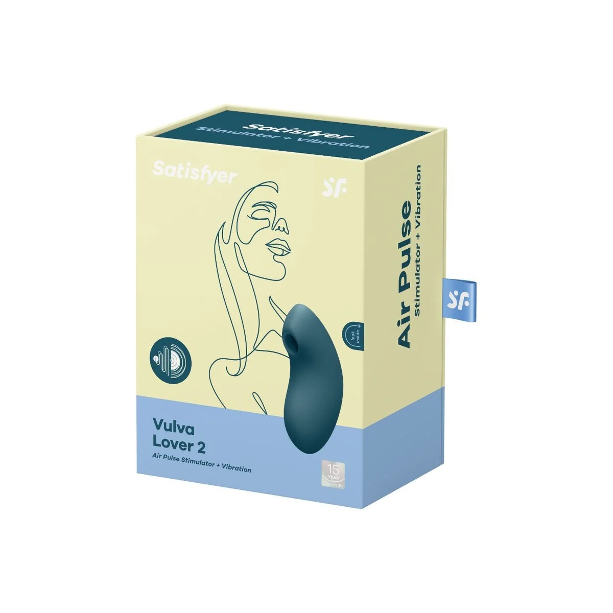 Vulva Lover 2 Luftpulsstimulator & Vibrator Blau von Satisfyer Air Pulse kaufen | Fesselliebe