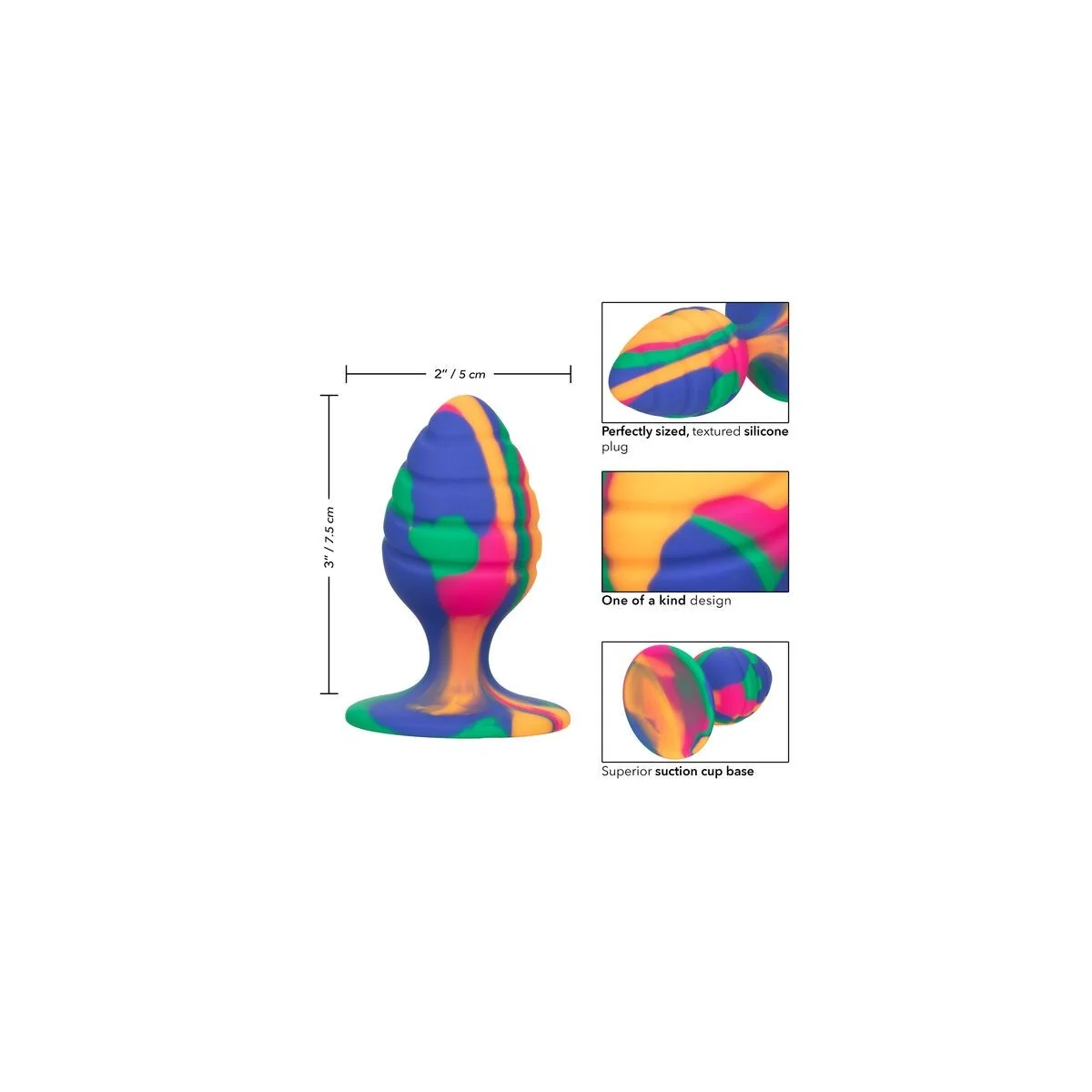 Frecher Mittlerer Swirl-Analstecker von Calexotics kaufen | Fesselliebe