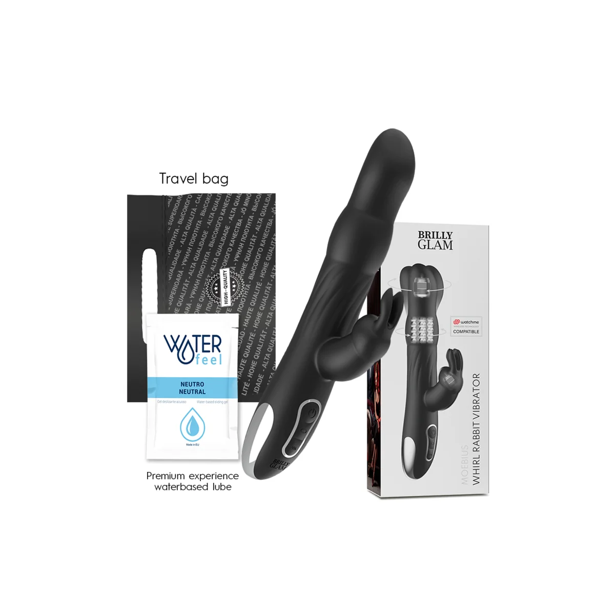 Moebius Rabbit Vibrator & Rotator Kompatibel mit Watchme Wireless Technology von Brilly Glam kaufen | Fesselliebe