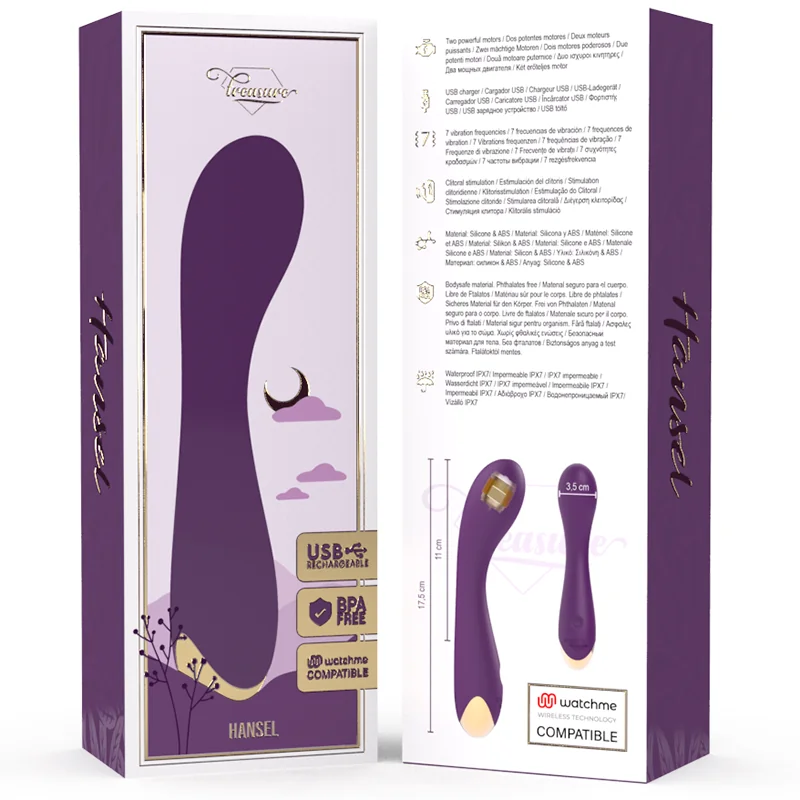 Hansel G-Spot Vibrator Watchme Wireless Technologie Kompatibel von Treasure kaufen | Fesselliebe 2