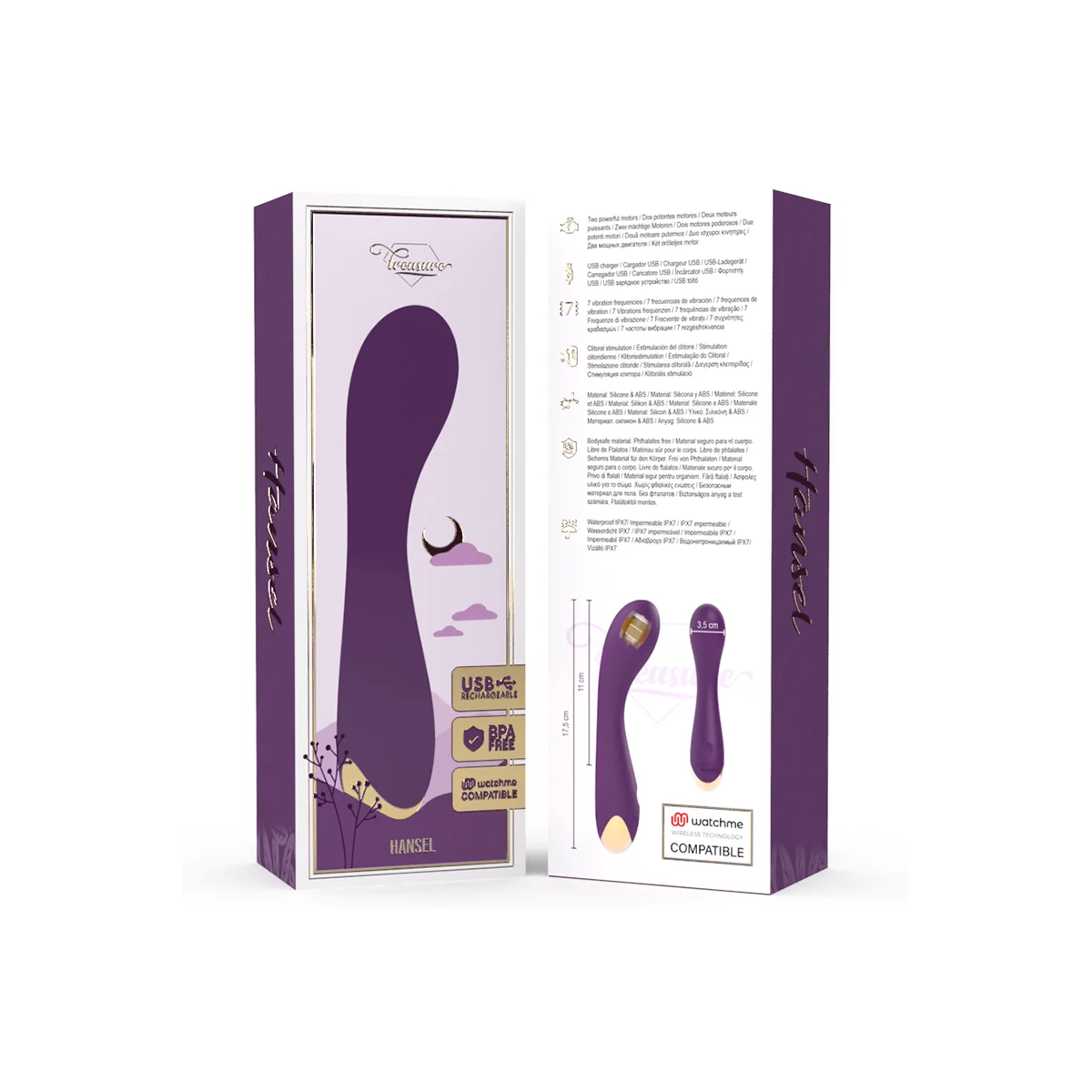 Hansel G-Spot Vibrator Watchme Wireless Technologie Kompatibel von Treasure kaufen | Fesselliebe