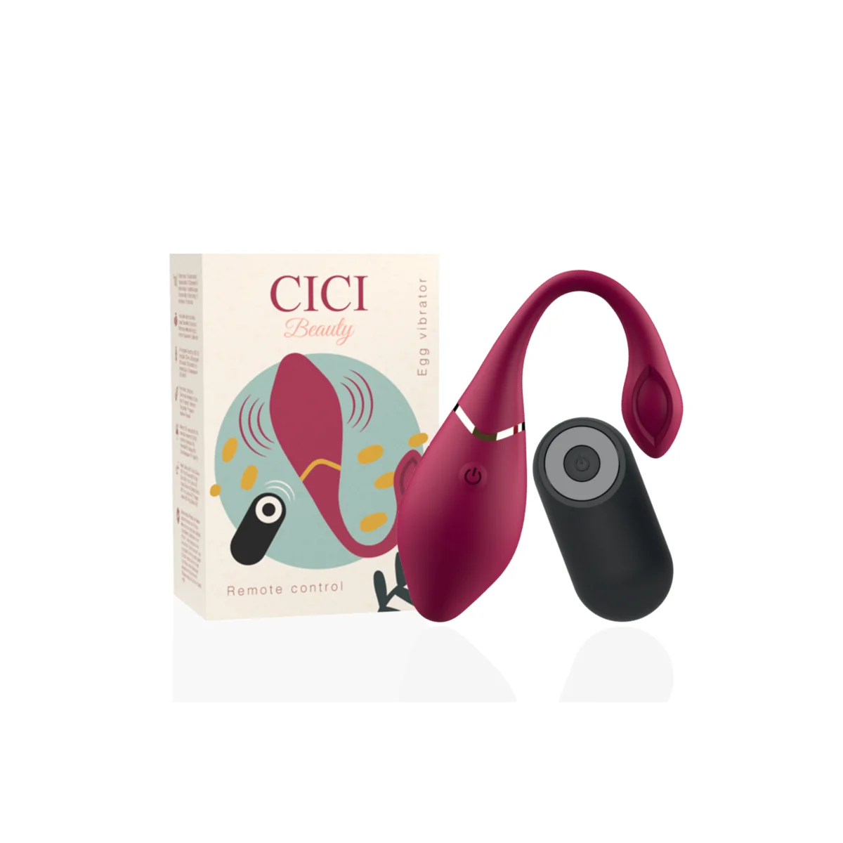 Premium Silikon Ei Vibrator mit Fernbedienung von Cici Beauty kaufen | Fesselliebe