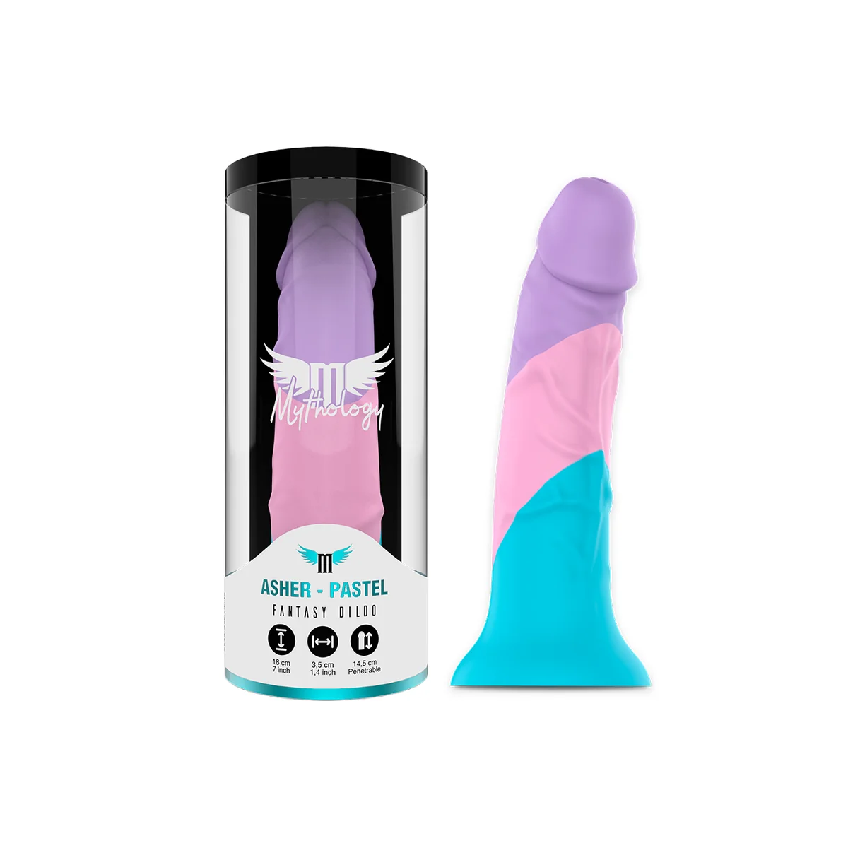 Asher Pastelldildo von Mythology Fantasy Dildo kaufen | Fesselliebe