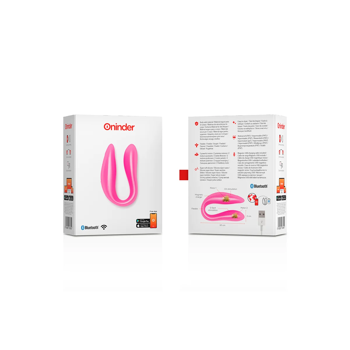 Lisboa G-Spot- und Klitoralstimulator Rosa - mit kostenloser App von Oninder kaufen | Fesselliebe