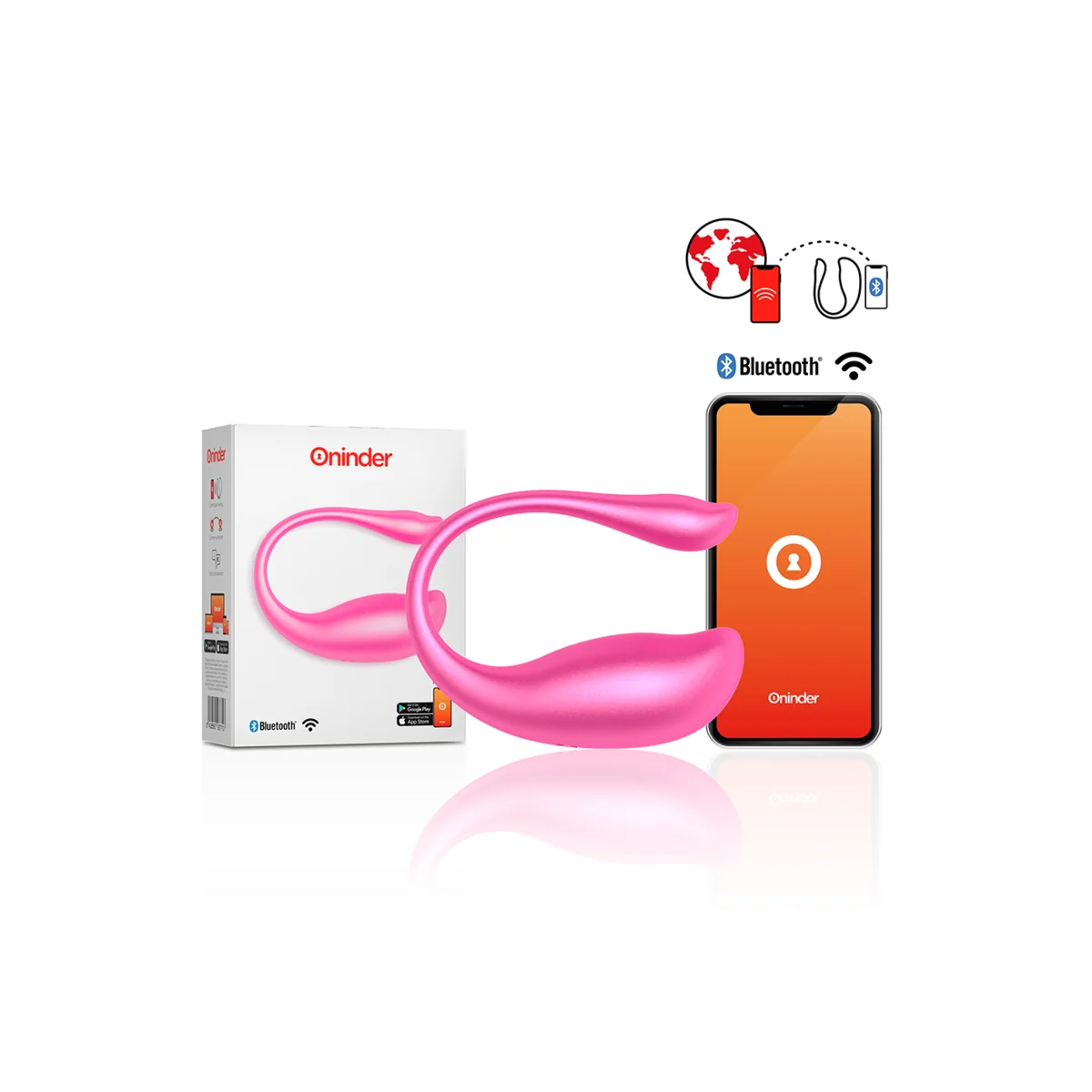 Nairobi Vibrierendes Ei Rosa - mit kostenloser App von Oninder kaufen | Fesselliebe