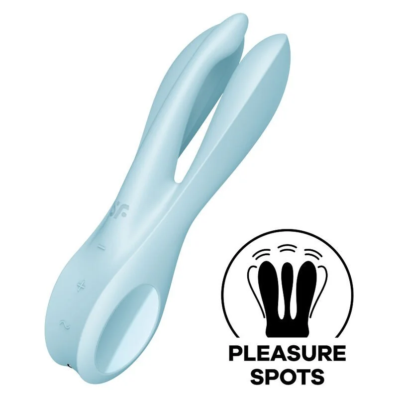 Threesome 1 Vibrator Blau von Satisfyer Vibrator kaufen | Fesselliebe