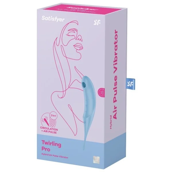 Twirling Pro Air Pulse Stimulator & Vibrator Blau von Satisfyer Air Pulse kaufen | Fesselliebe