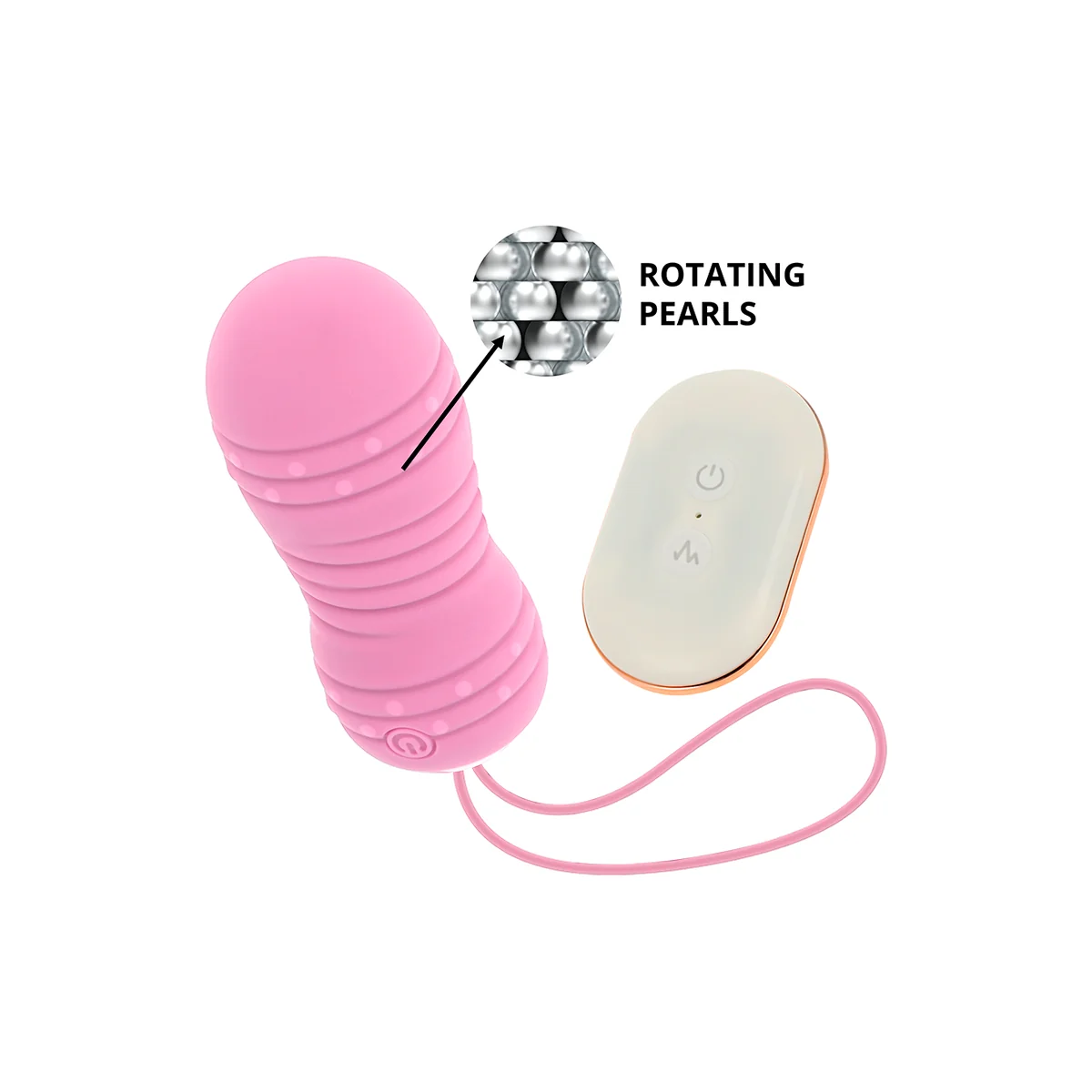 mit Fernbedienung Ei 7 Modi Drehung Rosa von Ohmama Stimulating kaufen | Fesselliebe