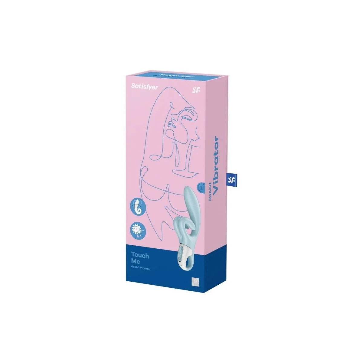 TOUCH ME RABBIT VIBRATION BLAU VON SATISFYER VIBRATOR
