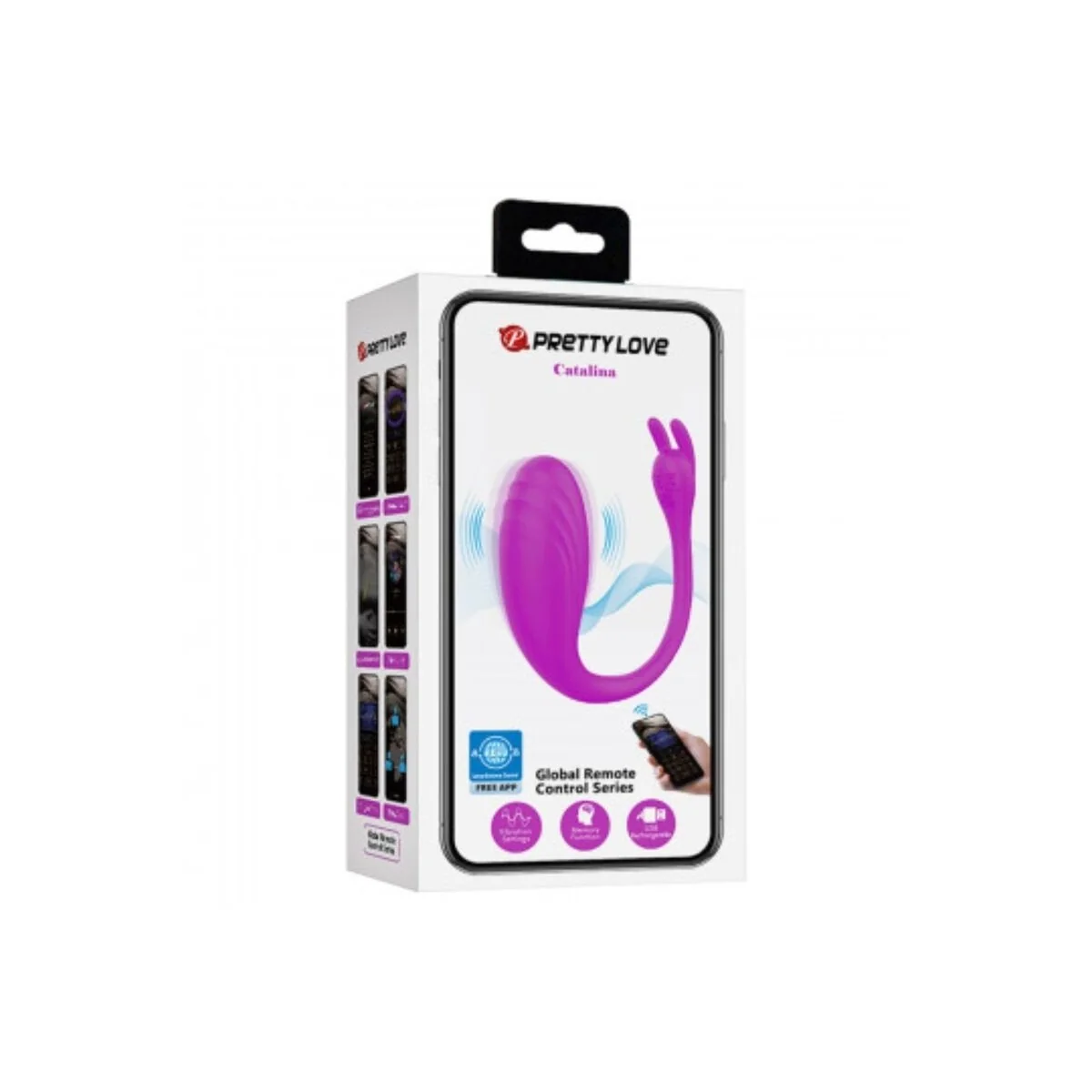 Catalina Massager mit kostenloser App Flieder von Pretty Love kaufen | Fesselliebe