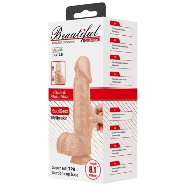 Catoblepas Flexibler realistischer Dildo 20.6 cm Natürlich von Baile Dildos kaufen | Fesselliebe