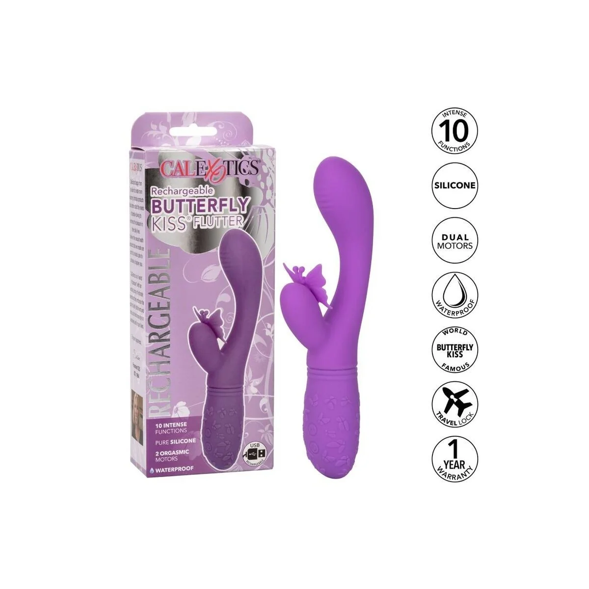 Schmetterling Kuss Flutter Violett von Calexotics kaufen | Fesselliebe