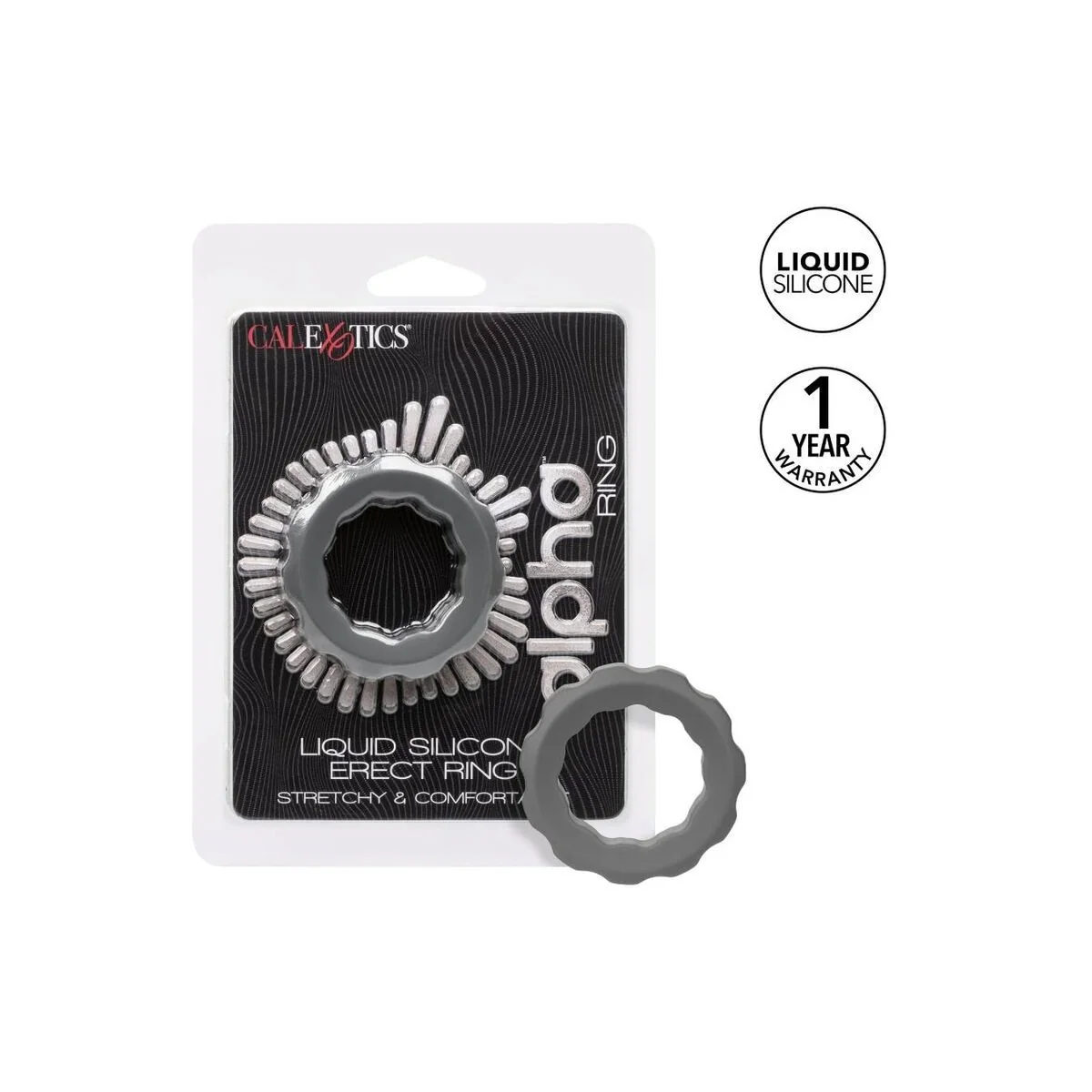 Alpha Erect Ring Grau von Calexotics kaufen | Fesselliebe