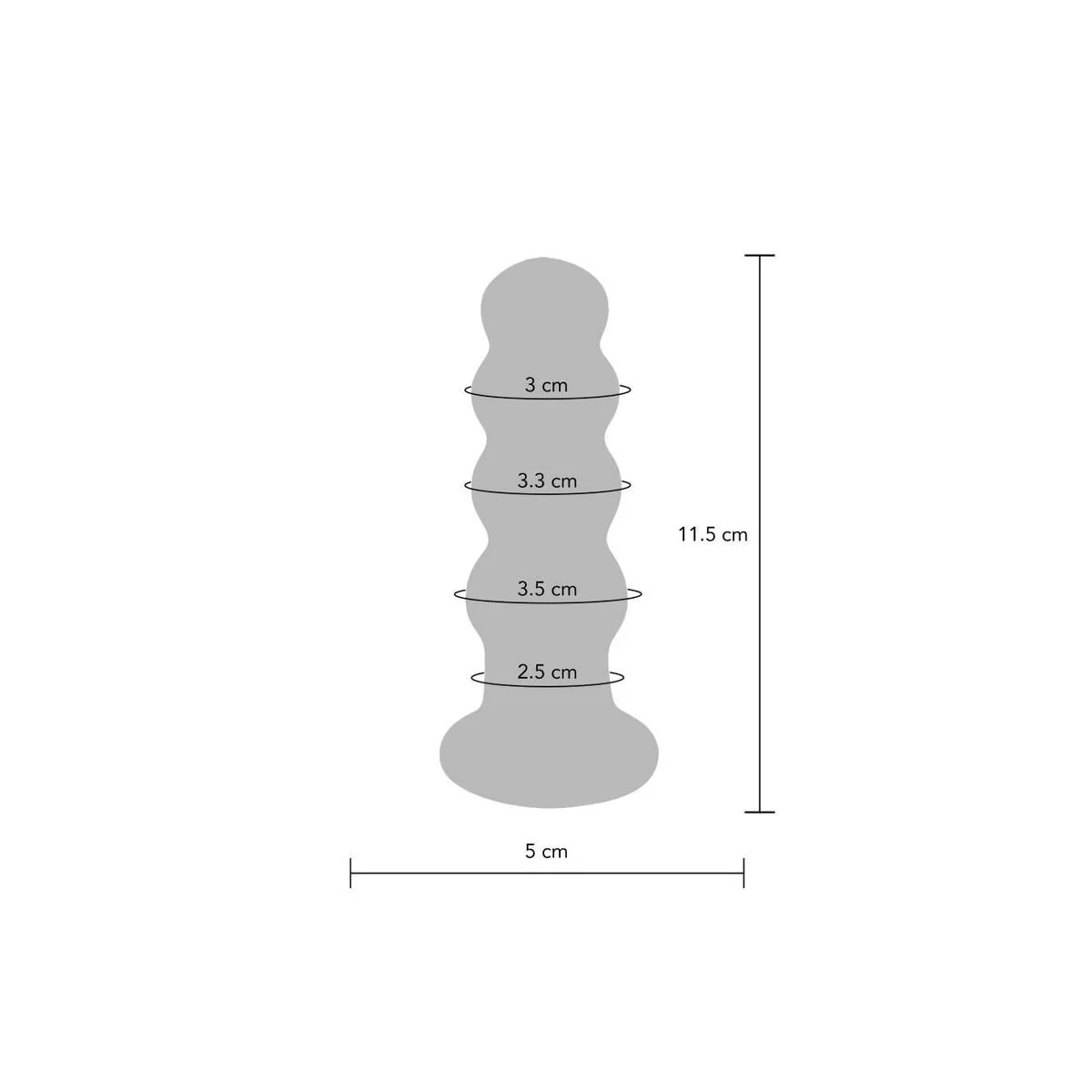 Buttocks der Strahlende Glas-Buttplug von Toyjoy kaufen | Fesselliebe