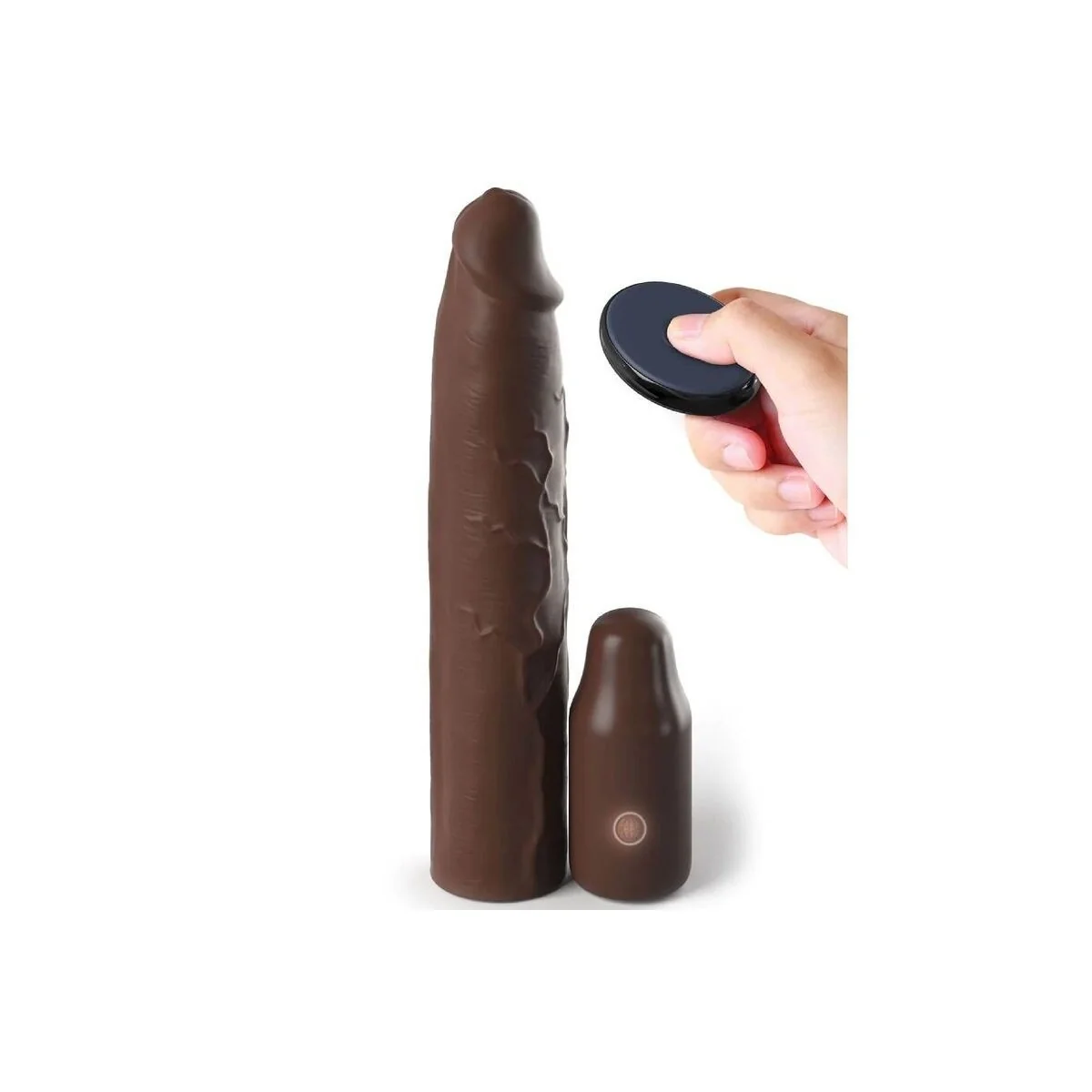 Pipedreams Hülse 22,86 cm + 7,62 cm Stecker Remote Braun von Fantasy X-Tensions kaufen | Fesselliebe