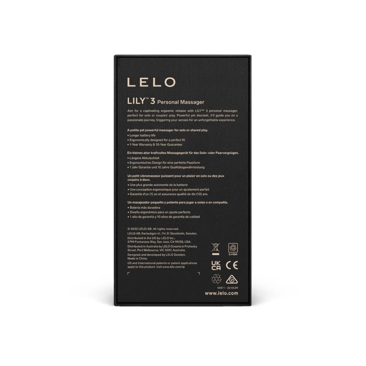 Lily 3 Persönliches Massager - Lila von Lelo kaufen | Fesselliebe