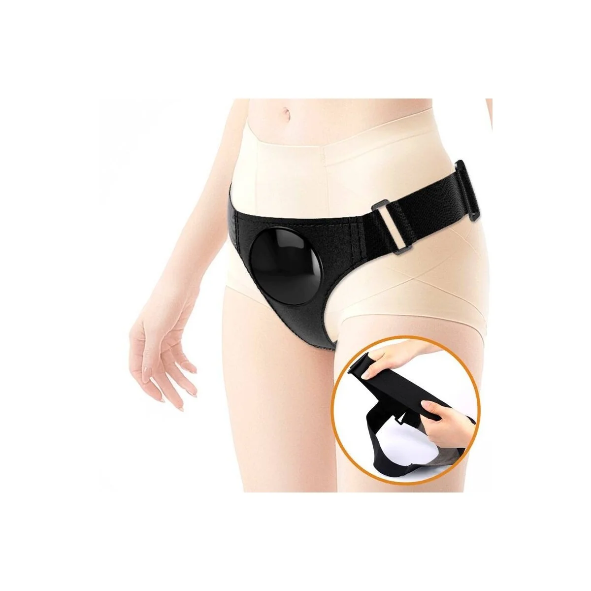 Harness-Hose Universal-Harness mit Dildo Jerry 21.8 cm Natur von Pretty Love kaufen | Fesselliebe