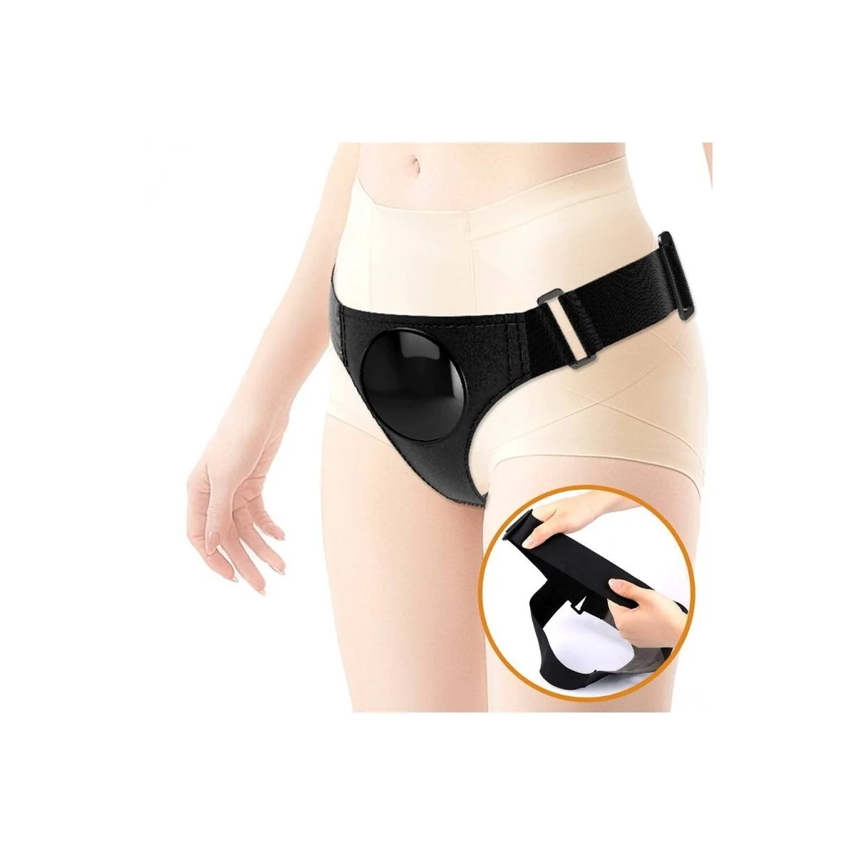 Harness-Hose Universal-Harness mit Dildo Tom 20 cm Natur von Pretty Love kaufen | Fesselliebe