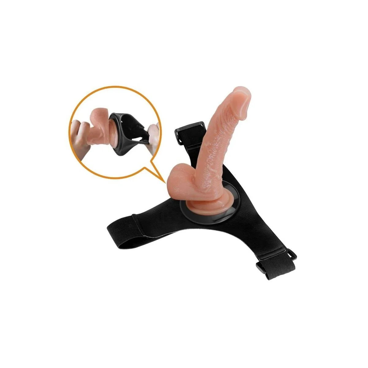 Harness-Hose Universal-Harness mit Dildo Kevin 19 cm Natural von Pretty Love kaufen | Fesselliebe